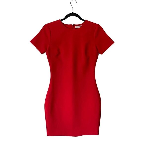 Likely Size 2 Manhattan Mini Dress Scarlet Red Short Sleeve Career Slim Fit - Picture 5 of 10